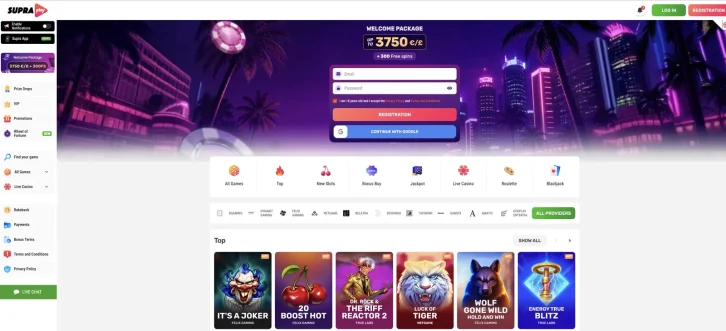 Supraplay Casino Lobby